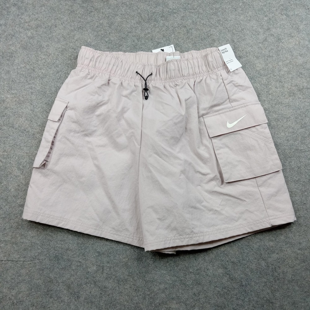 Nike Shorts Mens Medium Pink Cargo Bathing Suit Swim Board Mesh Lined‎ Bottoms